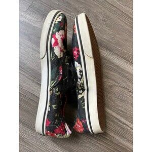Vans Floral size 5 women flower flats vans off the wall skate shoes women